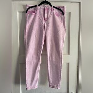 Gap Pink Denim Universal Leggings,size 16/33. Worn once
